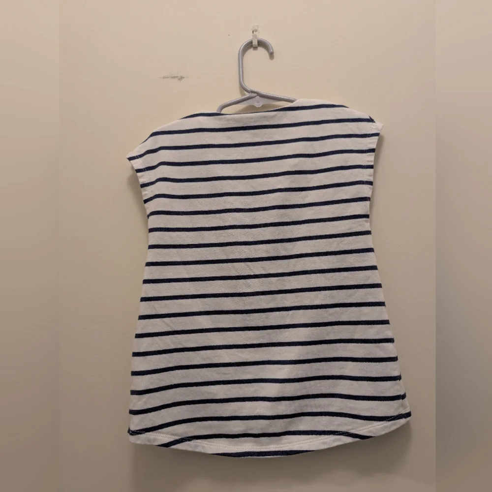 Old Navy Nautical Navy and White Striped Top Girl's 4T